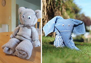 Handtuch Origami_Elefant