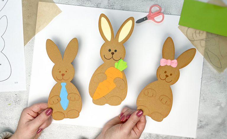 Osterhasen Vorlagen Zum Basteln Aus Papier Osterhasen basteln aus Papier - kostenlose Vorlagen