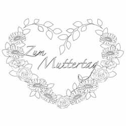 Muttertag, Blumenherz