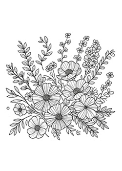 Malvorlage Blumen