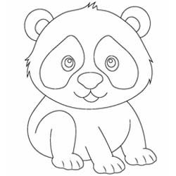 Malvorlage, Ausmalbilder, Panda