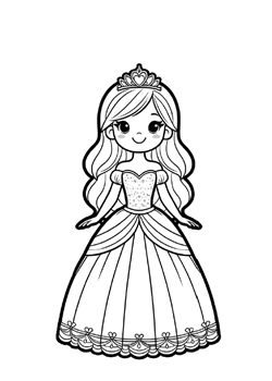 Prinzessin Ausmalbild