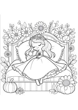 Prinzessin mit Blumen