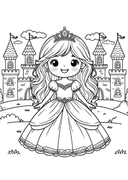 Prinzessin und Schloss