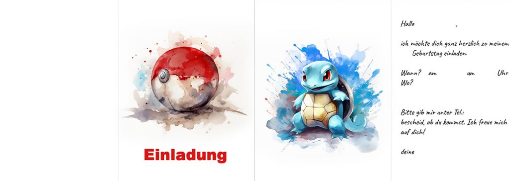 Einladungskarte Schiggy