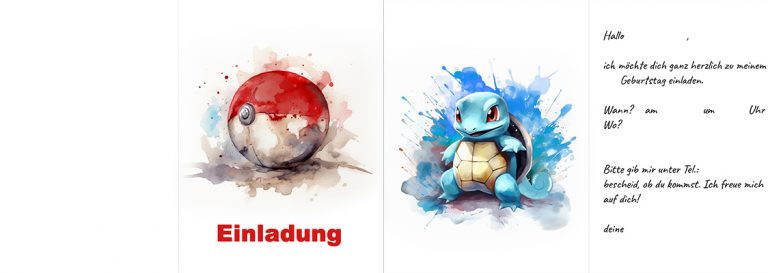 Einladungskarte Schiggy