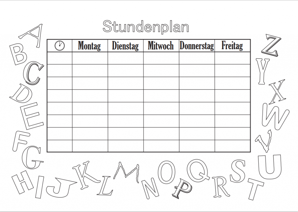 Stundenplan abc