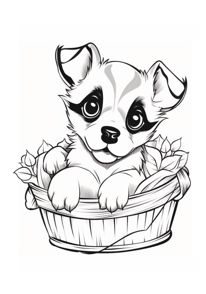 ausmalbild hund 04