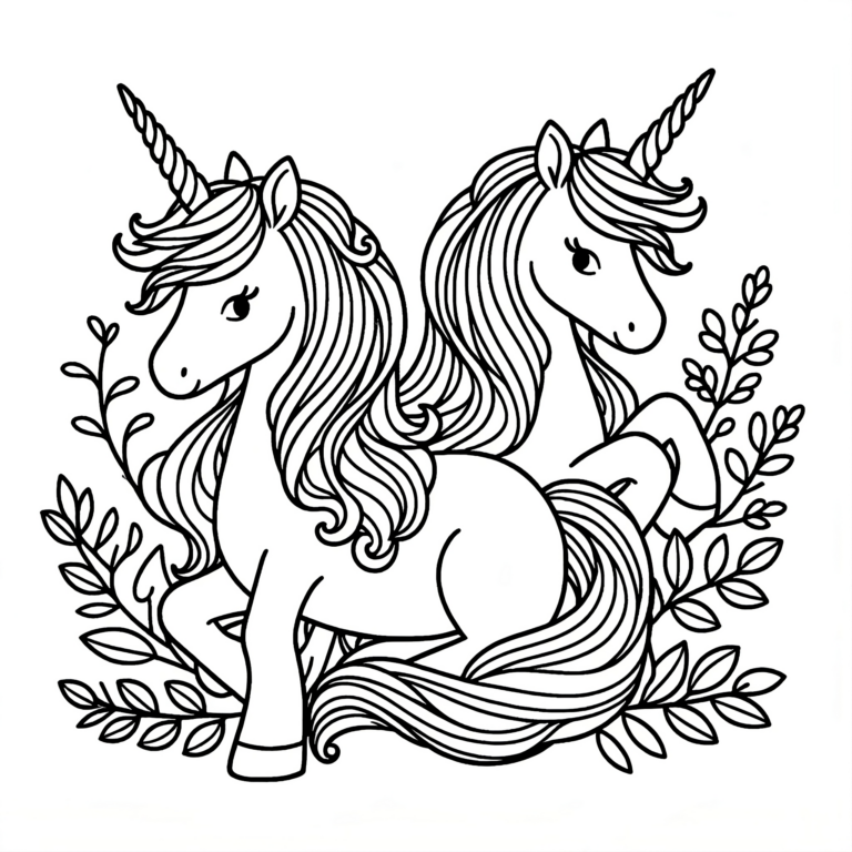 Einhorn Ausmalbild