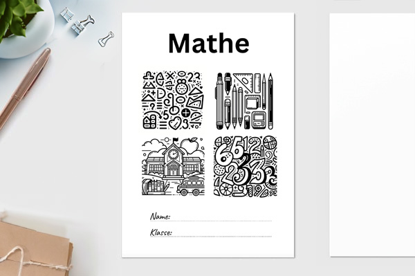 Mathe Deckblatt