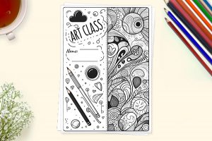  12 Deckblätter für Kunst zum Ausdrucken - PDF Deckblatt kostenlos 