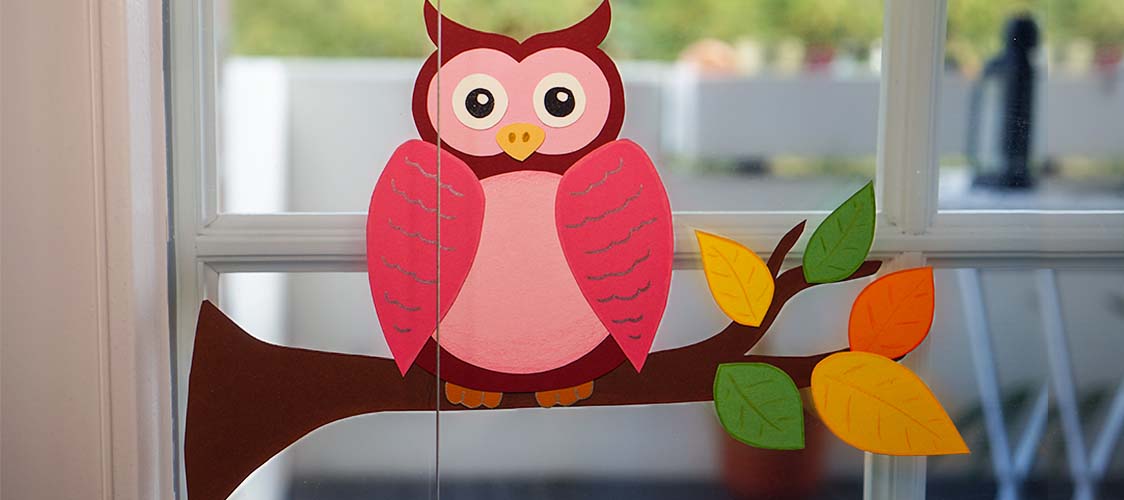 Fensterdeko Herbst Basteln Vorlagen