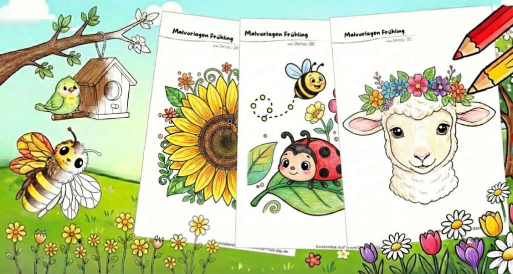 Malvorlage_Frühling