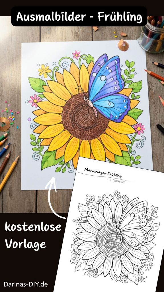 Ausmalbilder Frühling Blume