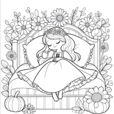 Prinzessin mit Blumen